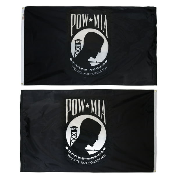 POW-MIA Black Flag You are Not Forgotten Prisoner of War 3x5ft 